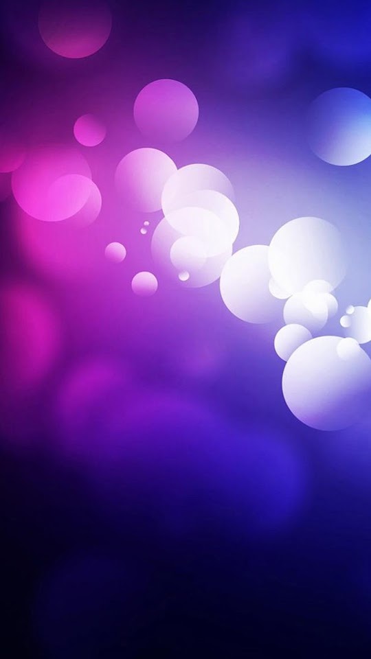 Galaxy S5 Purple Abstract Bubbles Android Wallpaper