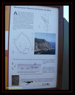 dinosaur footprints on Cabo Espichel