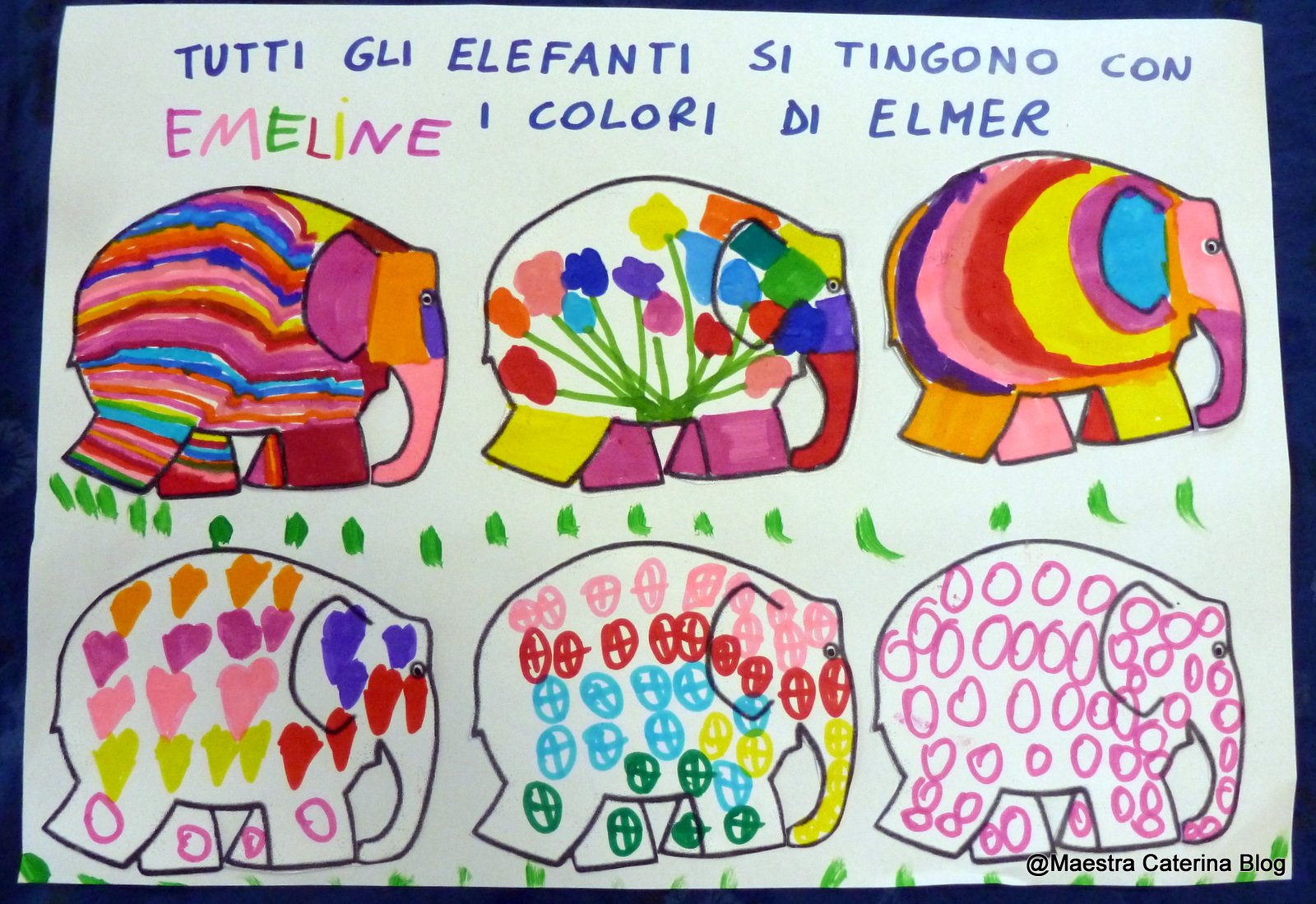 Maestra Caterina: Elmer l'elefante variopinto
