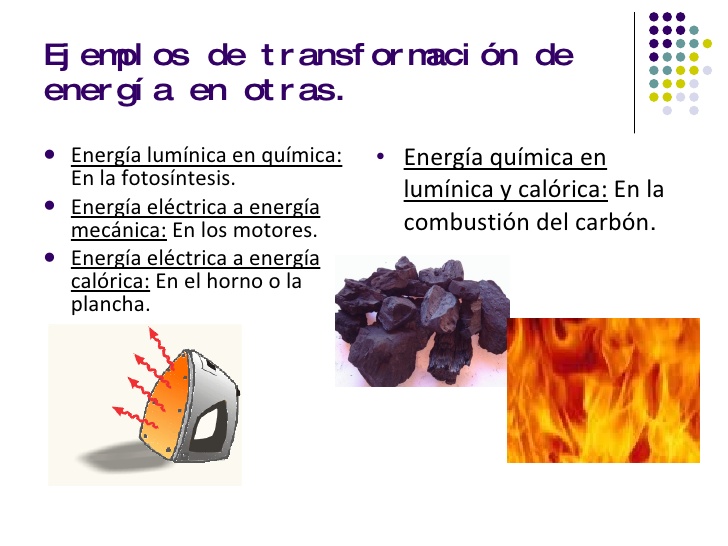 ejemplos de transferencia de energias