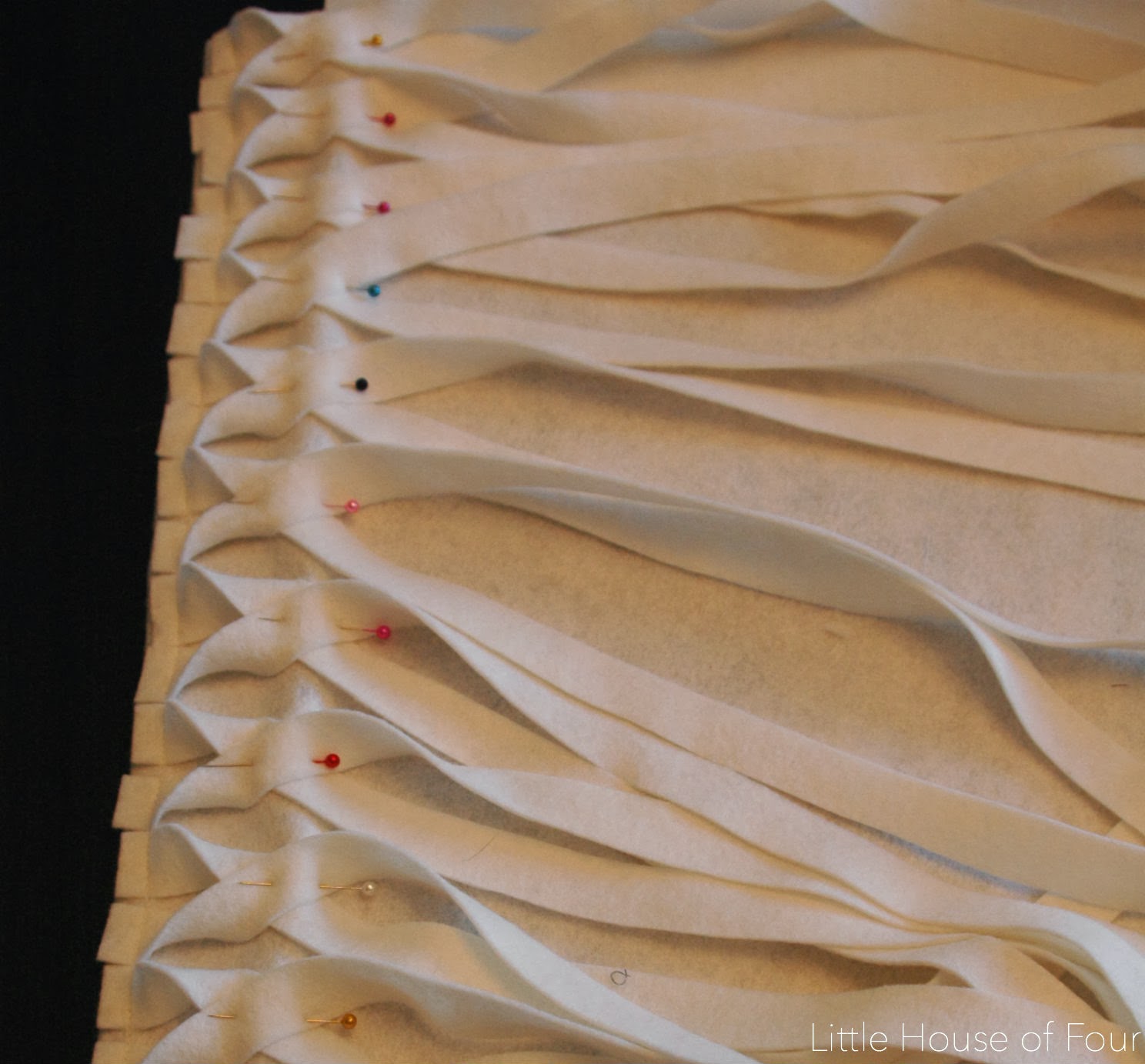 Twisted Felt Pillow... Little House of Four Creating a beautiful