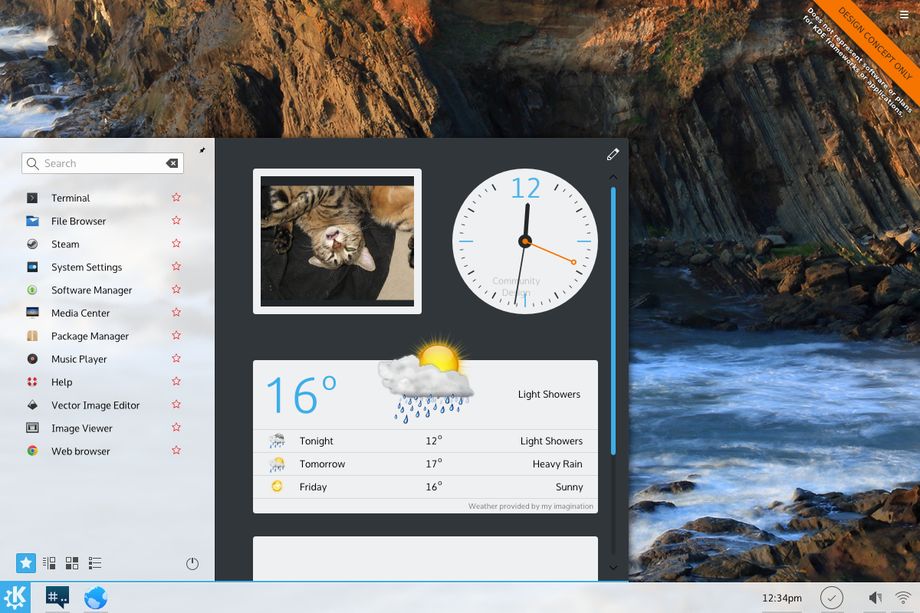 KDE - Windows 10 Menu