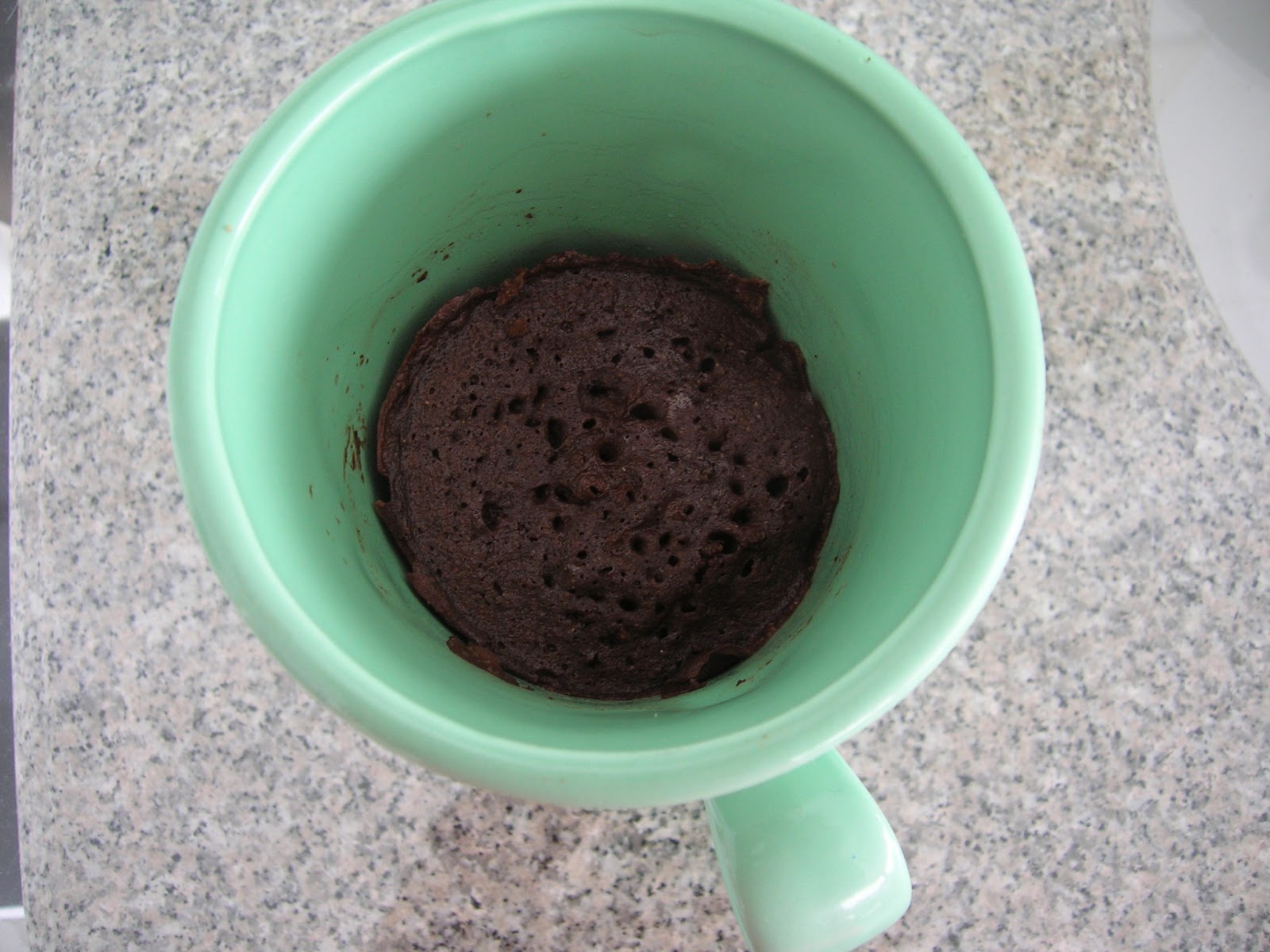 Lentil Chocolate Brownie Microwave Cake, gluten free Skinny GF Chef