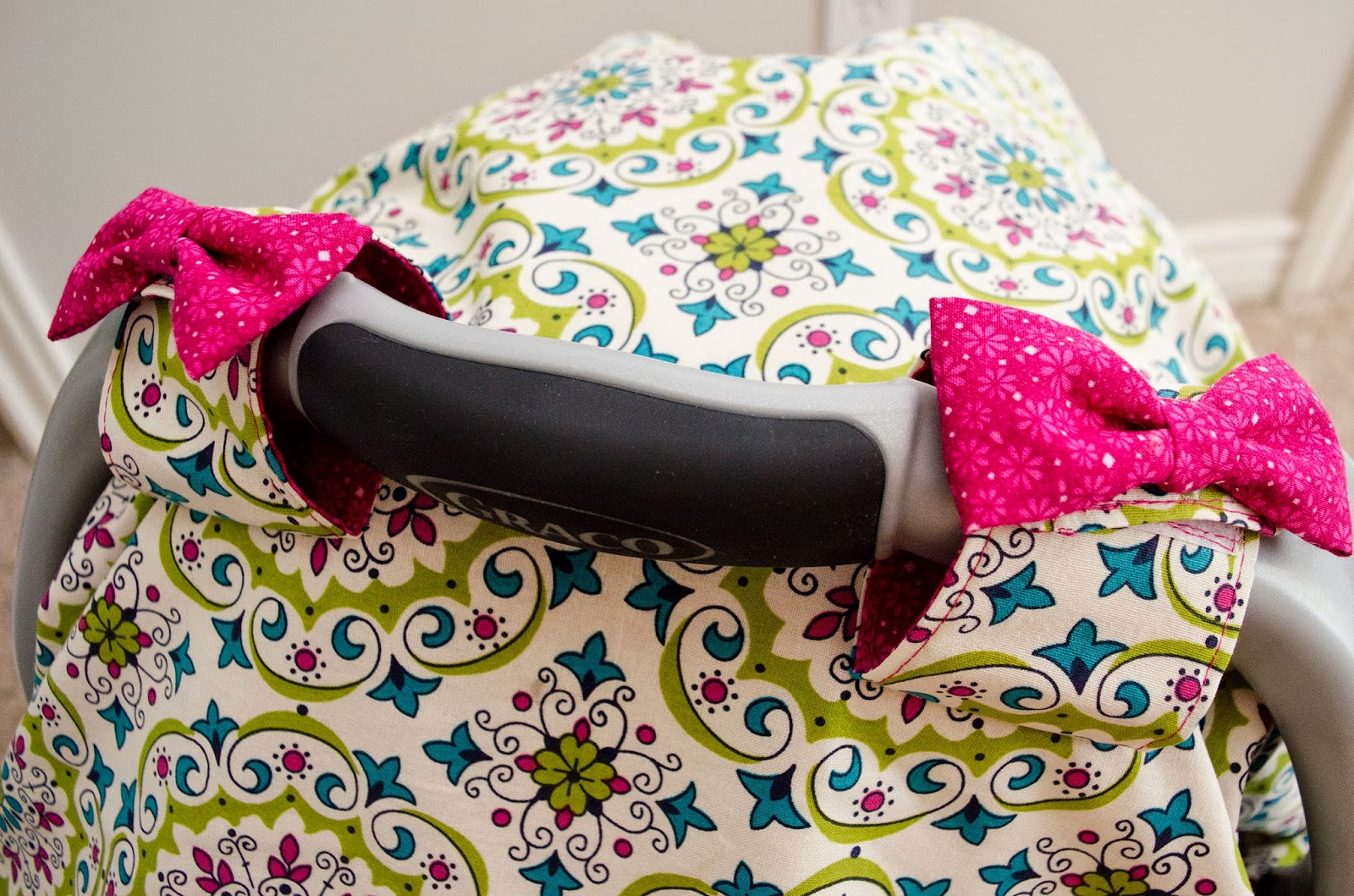 Smile Like You Mean it Baby Girl Projects Car Seat Canopy