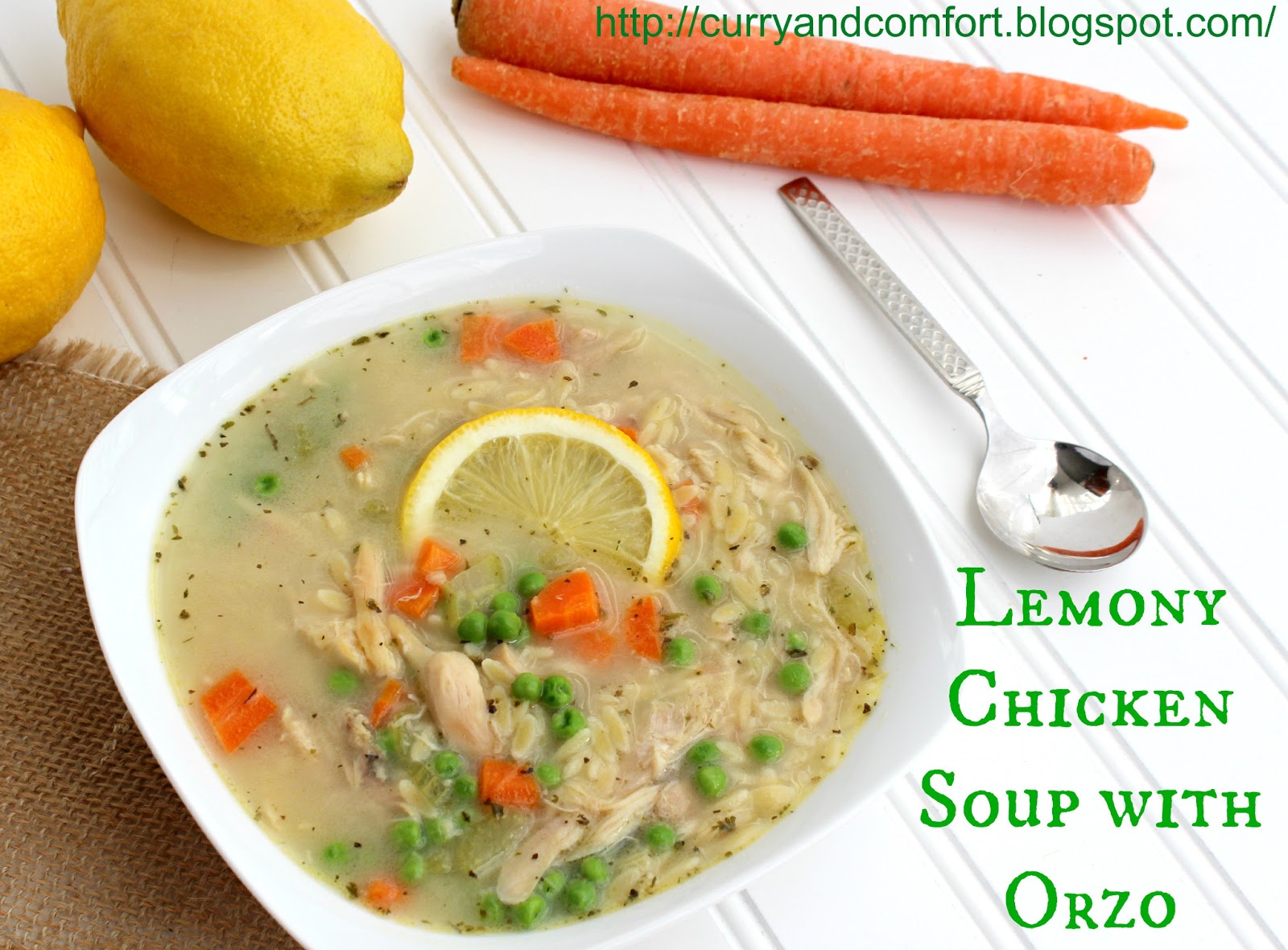 Kitchen Simmer Lemony Chicken Soup with Orzo Pasta