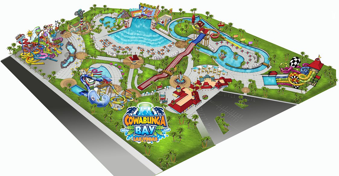 same name near salt lake city utah though the vegas property will be much larger sitting on 23 acres the new water park will feature an innovative