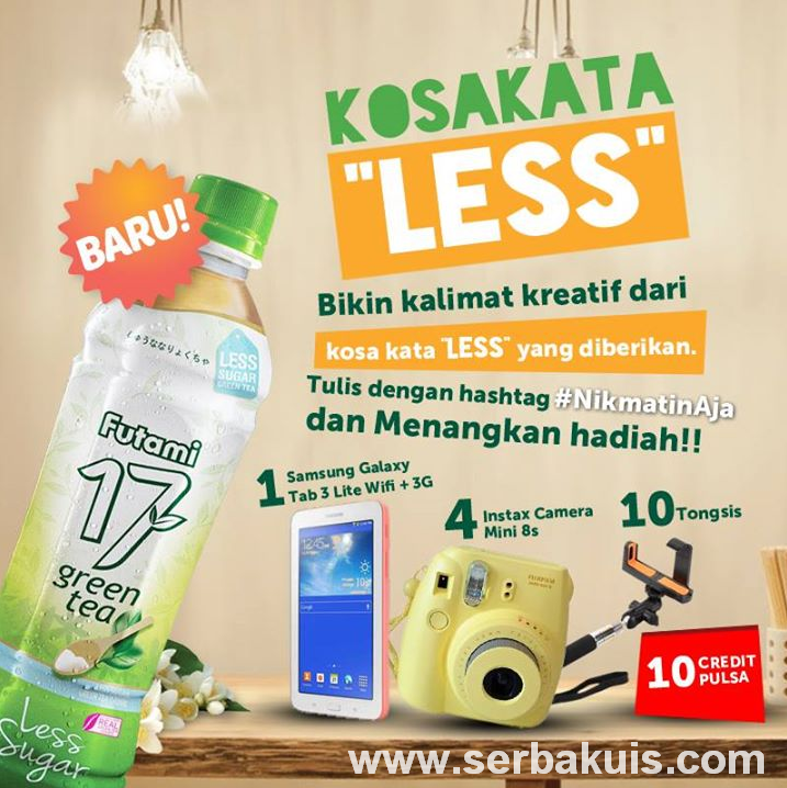 Kuis Kosakata Less Berhadiah SAMSUNG Galaxy Tab 3 Lite Wifi+3G