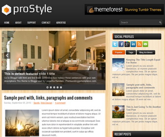 Pro Style Blogger Template Pro Style Blogger Template