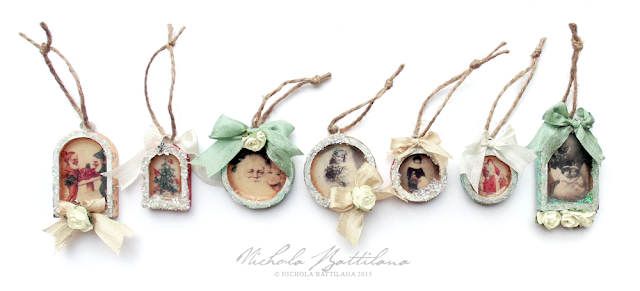 Tiny vintage charm ornaments - Nichola Battilana