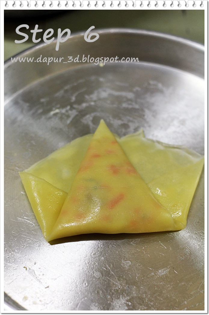 Dapur 3D Step by Step cara membuat Risoles bentuk Segitiga
