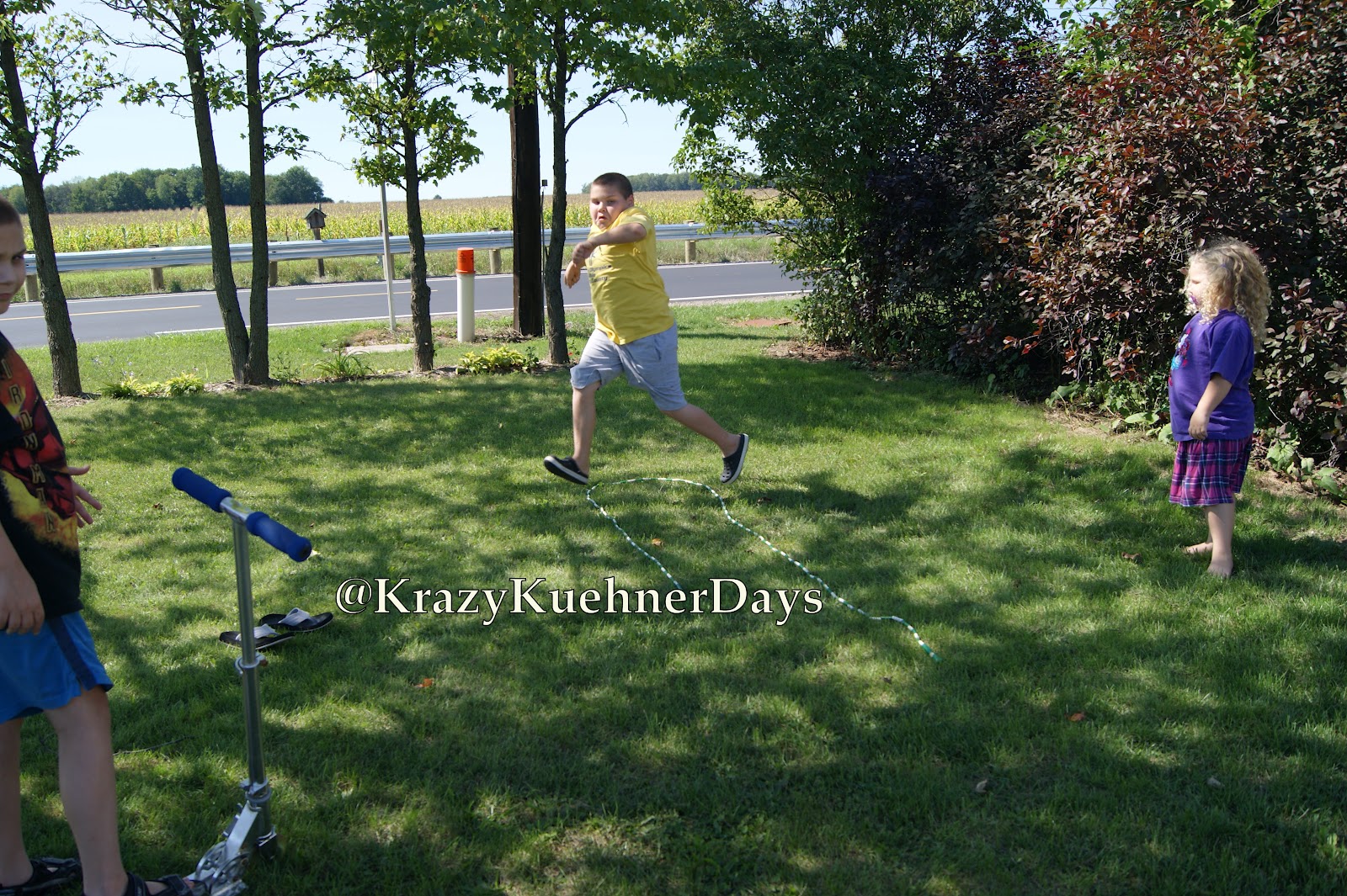 Krazy Kuehner Days Family Fitness Time..working out together