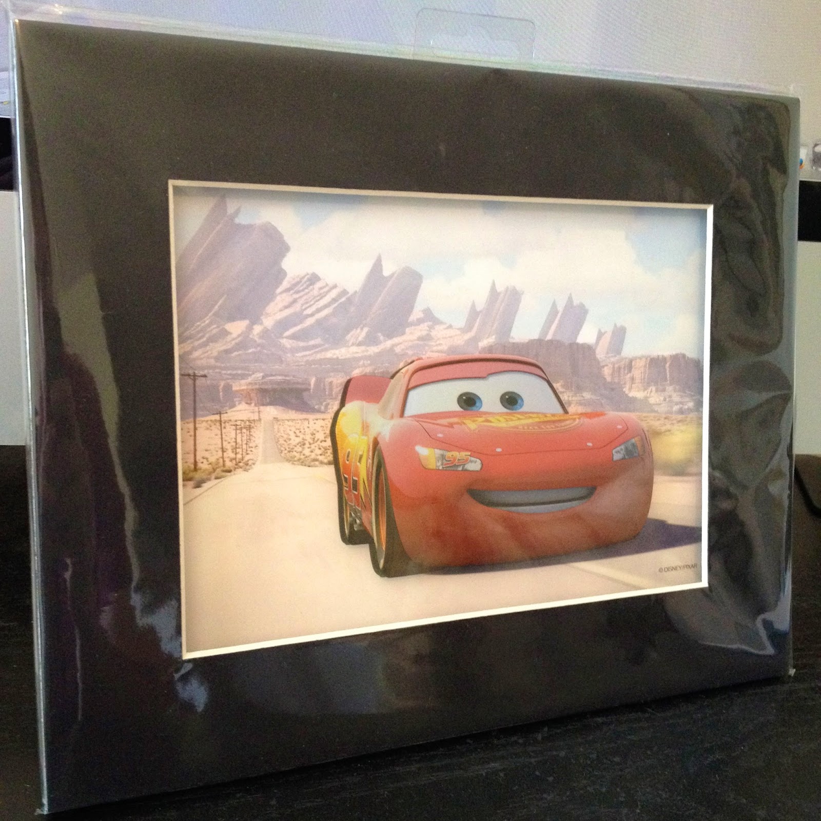 Art print Cars Lightning McQueen with / without frame by Disney