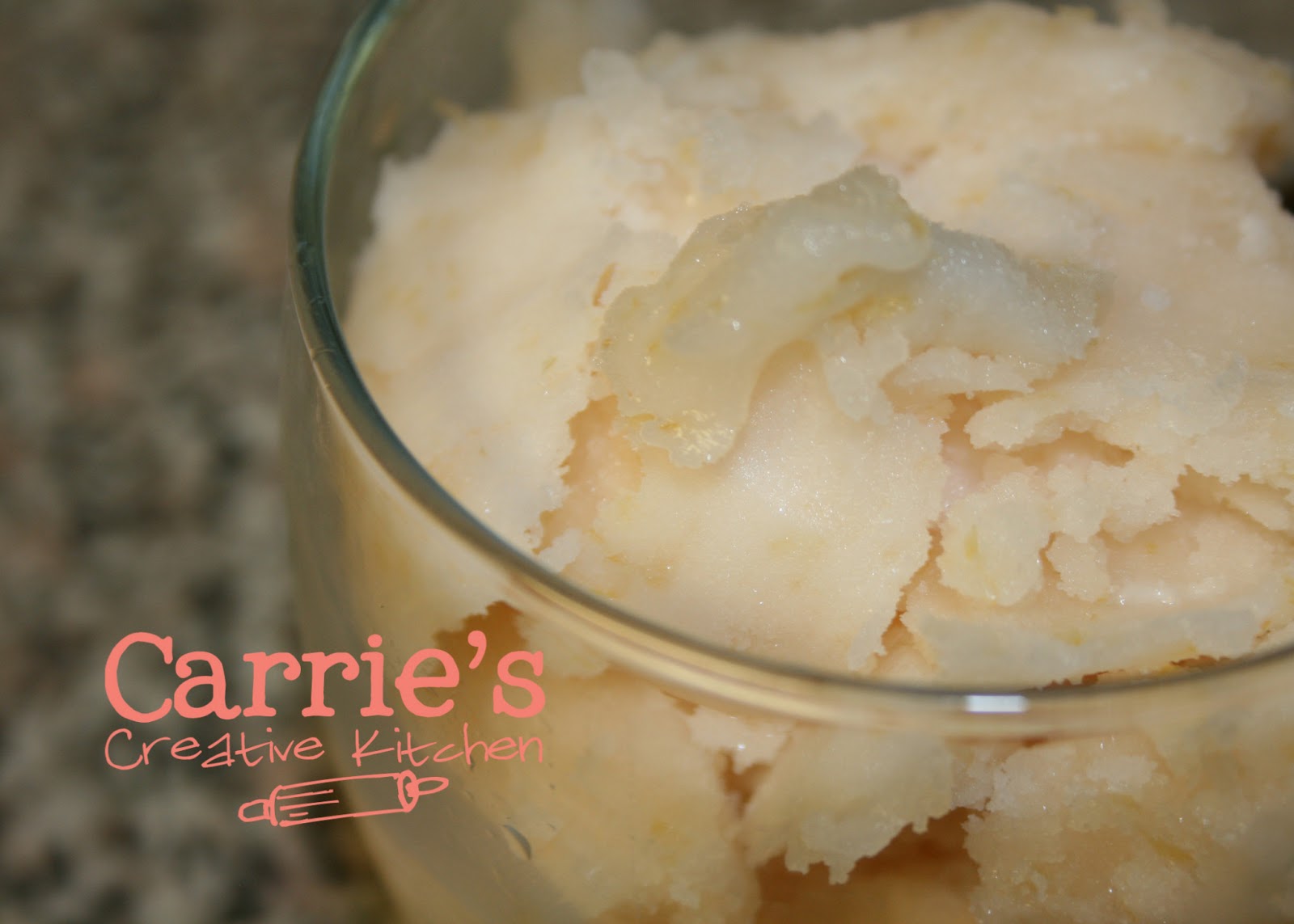 Carrie's Creative Kitchen Grapefruit Sorbet