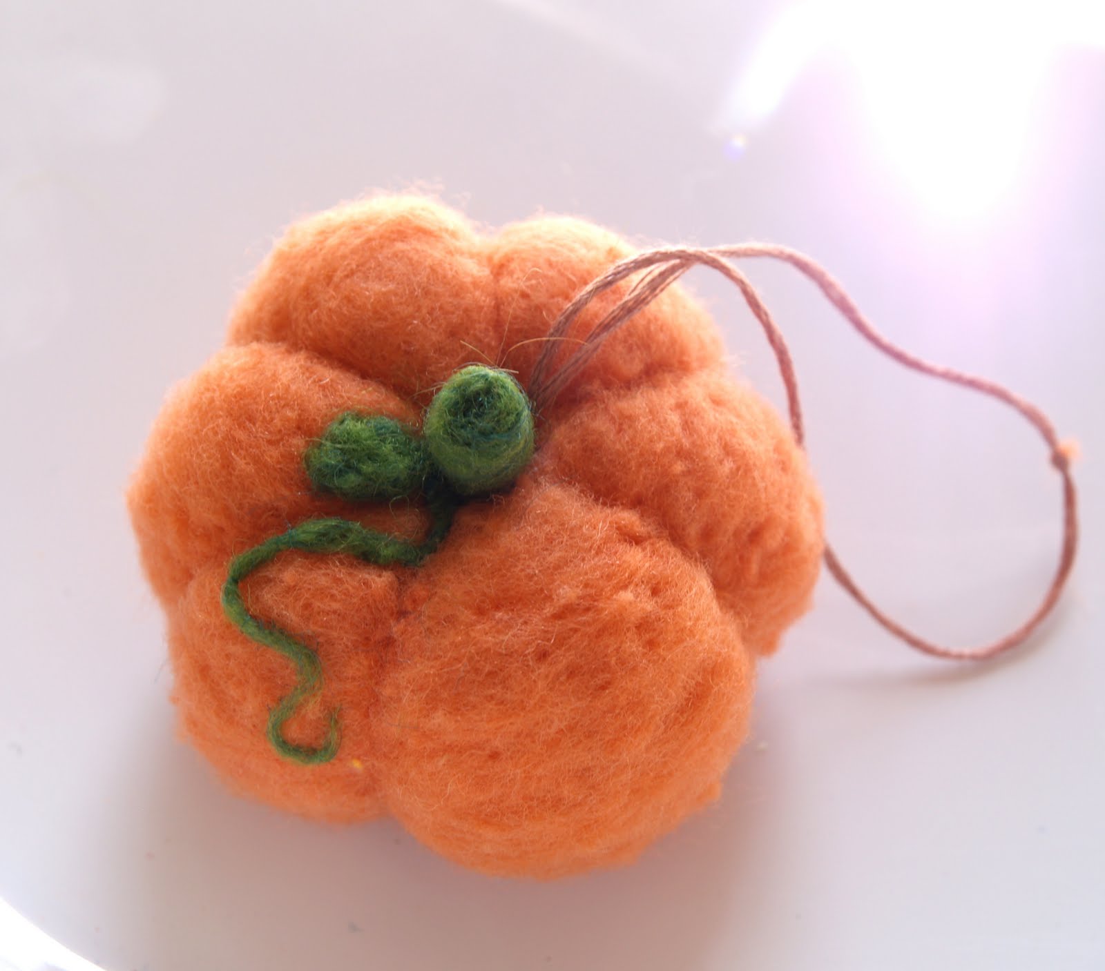 Test Tutorial Needle Felted Pumpkin
