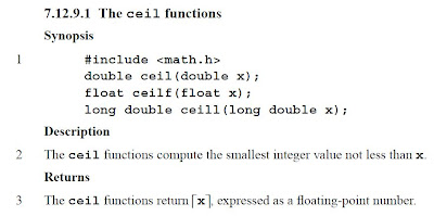 Lessons In Coding The Ceil Function In C C