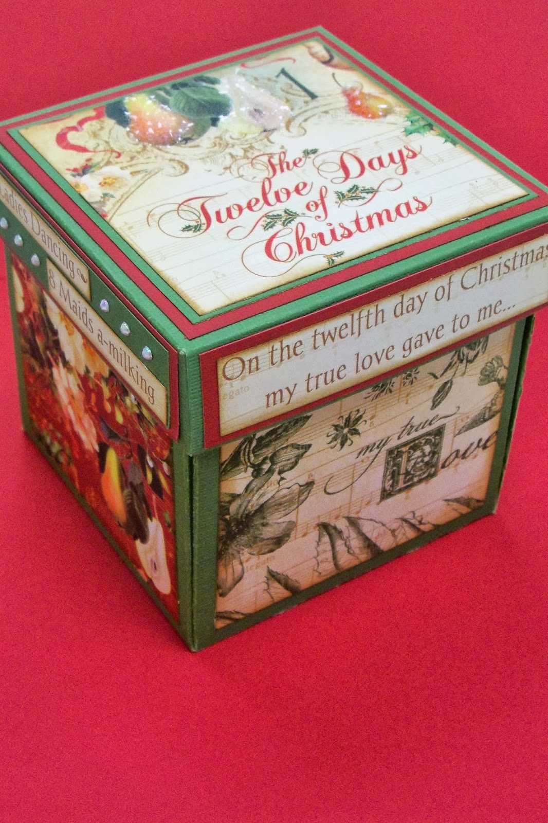 Creativ You & Co. Graphic 45's 12 Days of Christmas Explosion Box kits
