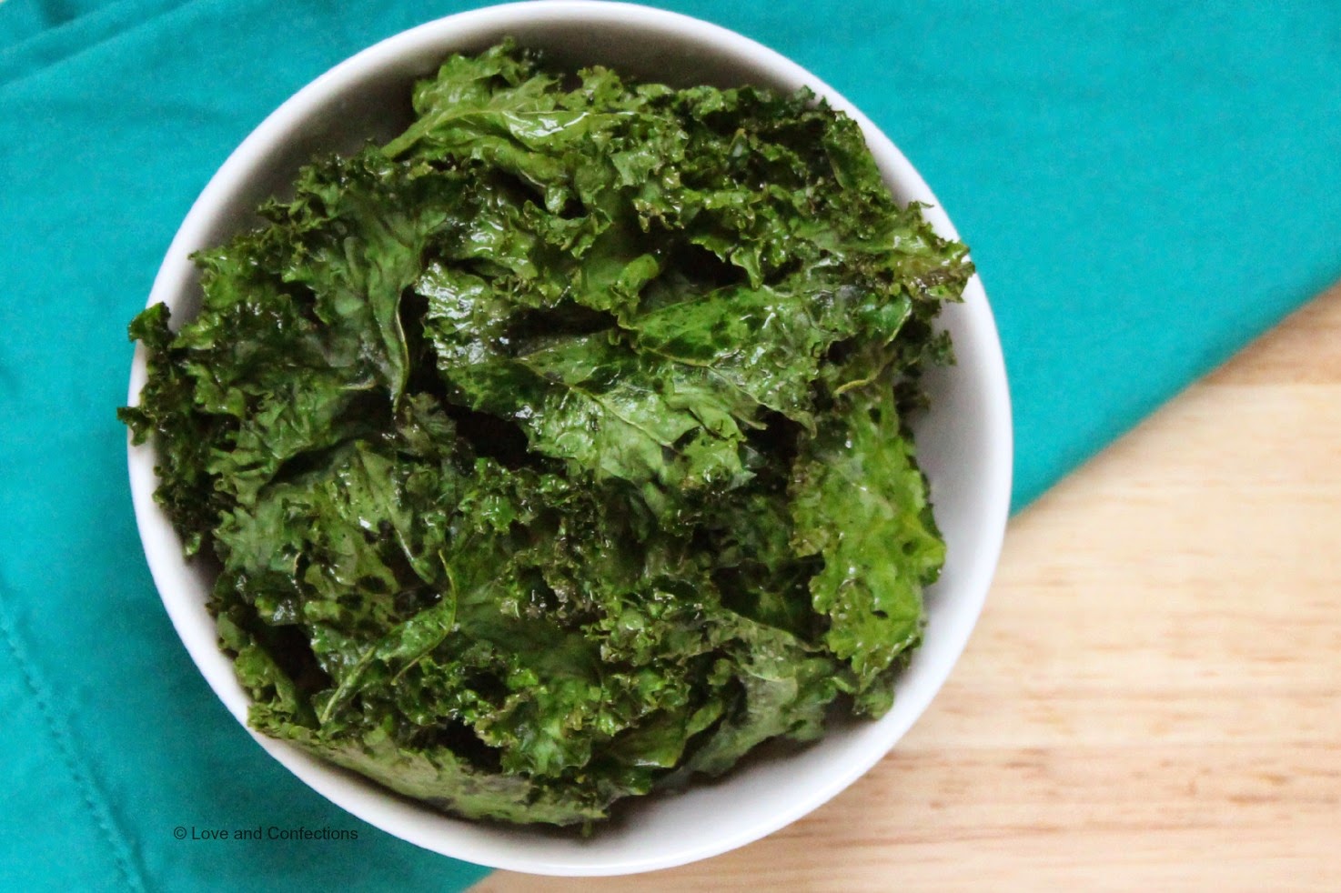 Love and Confections Quick and Easy Homemade Kale Chips