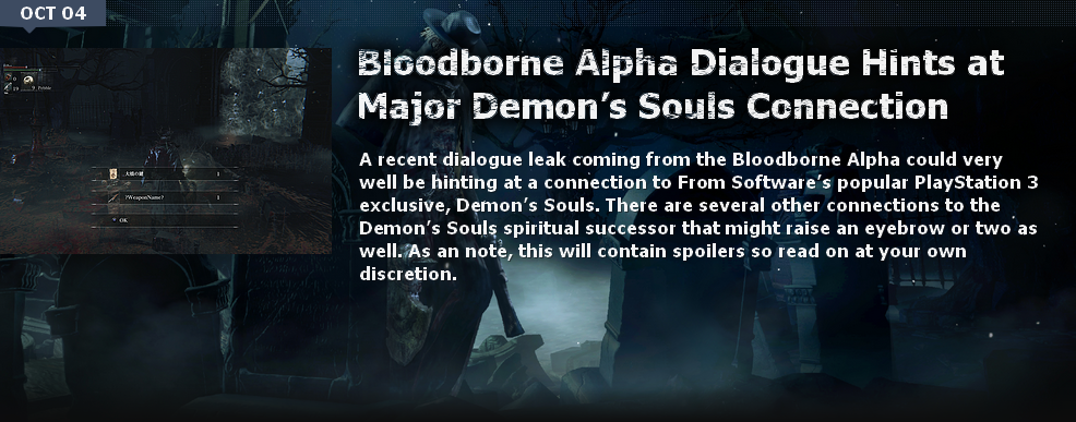 Bloodborne News