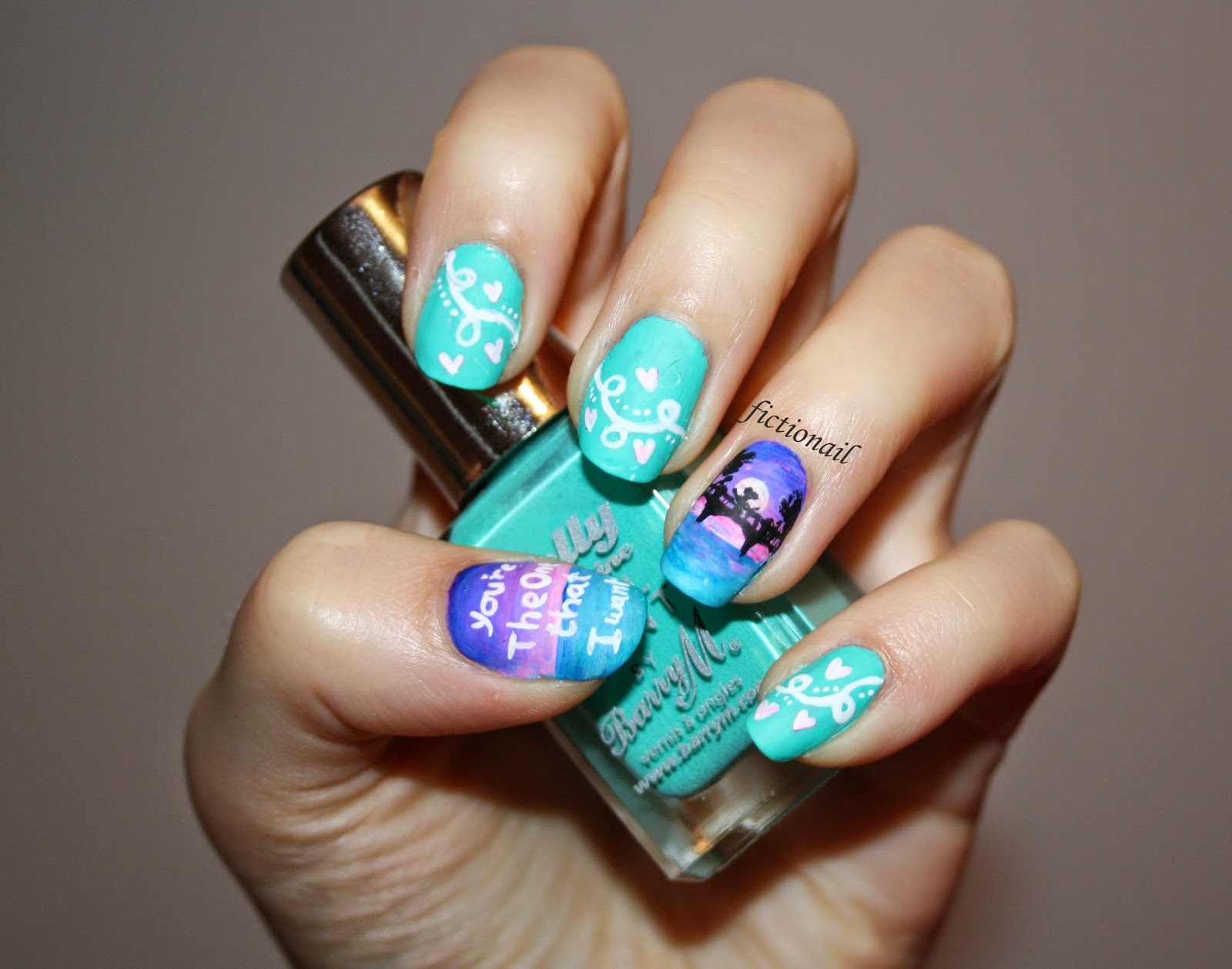 You're The One That I Want Book Cover Nails