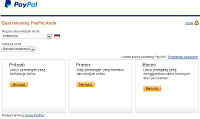 Cara Mudah Mendaftar Akun Paypal