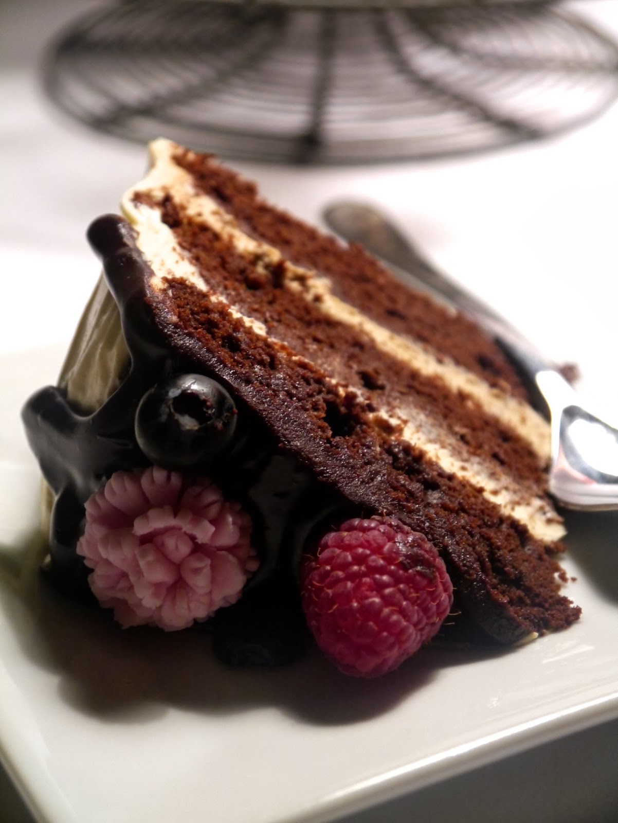 Petit Four cake boutique Chocolate and coffee gateau with irish