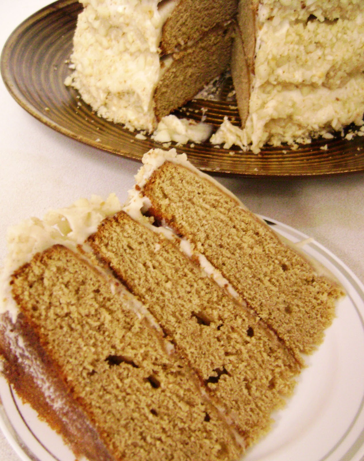 Jo and Sue Vanilla Chai Cake with Honey Cinnamon Cream Cheese Frosting
