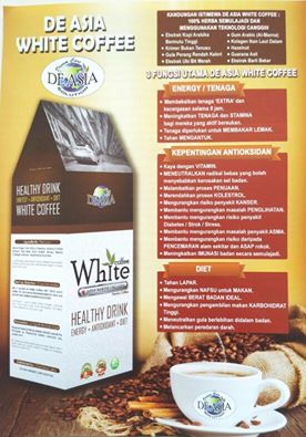 DE ASIA WHITE COFFEE