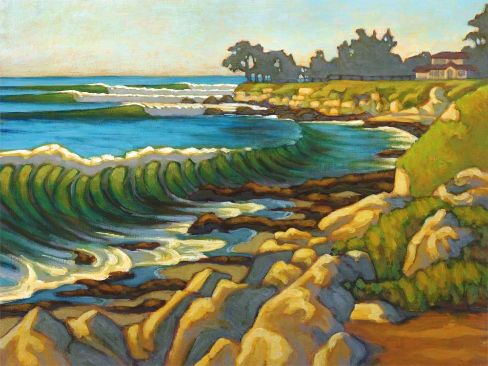 Girl With A Surfboard: Matt Beard Surf Art