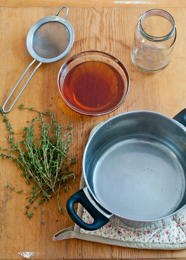 DIY Honey Thyme Cough Syrup Cafe Johnsonia