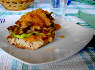 Tosta de verduras a la parrilla