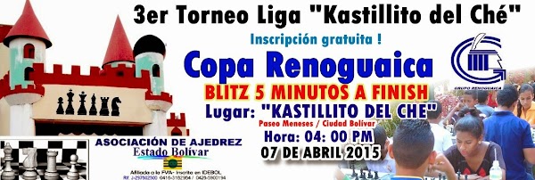 3er Torneo BLITZ LIGA DE AJEDREZ “KASTILLITO DEL CHÉ” 3er Torneo BLITZ LIGA DE AJEDREZ “KASTILLITO DEL CHÉ”