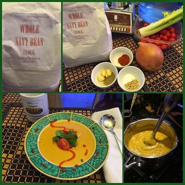 Recipe Site Bean Soup (Navy Bean Flour)