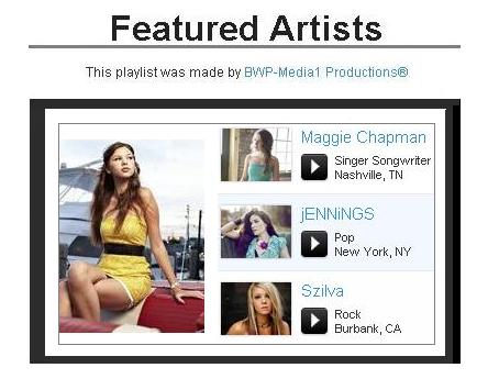 BWP'S Featured Artists