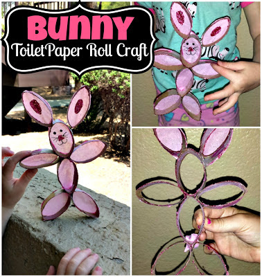 bunny toilet paper roll craft