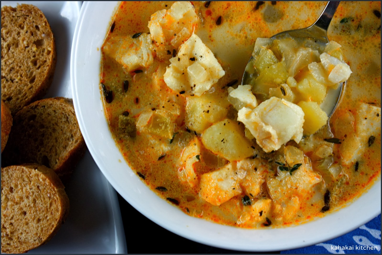 Kahakai Kitchen Cod and Potato Chowder Happy Comfort for Souper (Soup