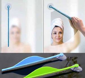 Window Glass Mirror Suction Cup Wiper Blade Image: Window Glass Mirror Suction Cup Wiper Blade
