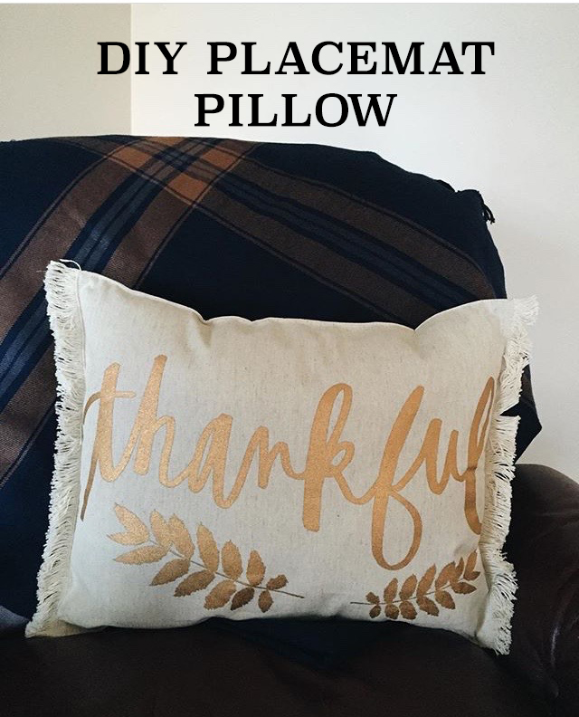 honeysuckle DIY Seasonal Placemat Pillow