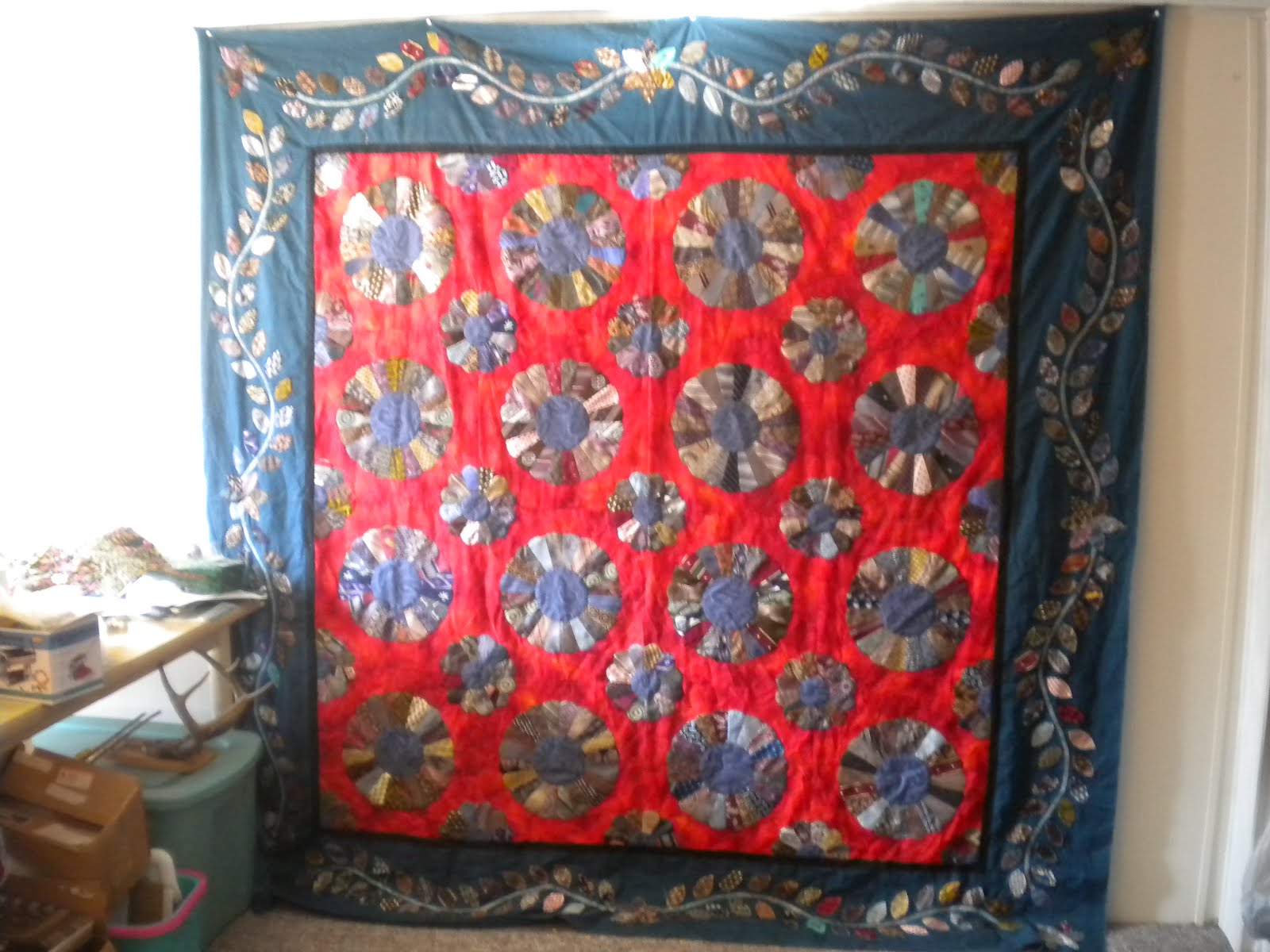 The Beaded Needle Men's Tie Quilt