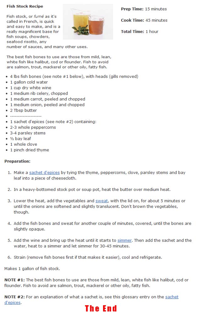 How To Make A Quick Fish Stock Recipe stivbelb