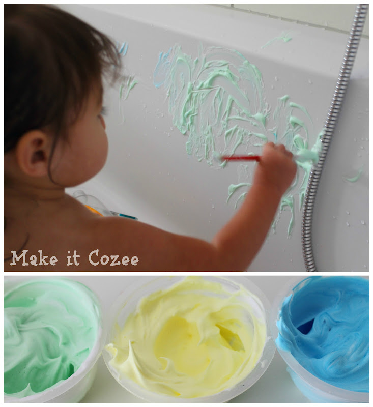 Make it Cozee Painting with Shaving Cream