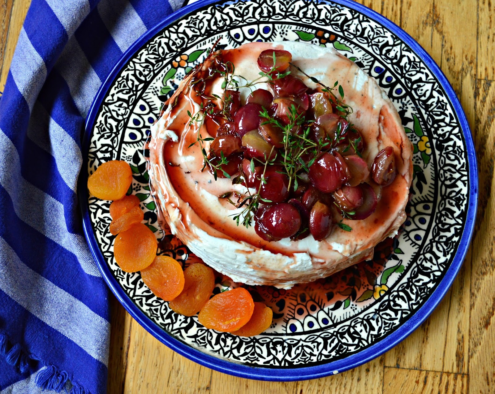 This is How I Cook Brie and Blue Savory No Bake Cheesecake with