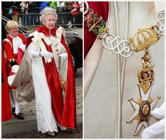 From Her Majesty's Jewel Vault: The Collar, Badge, and Mantle of the