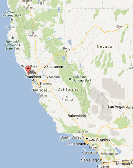 northern california coast, san francisco, tectonic plates, pacific ocean