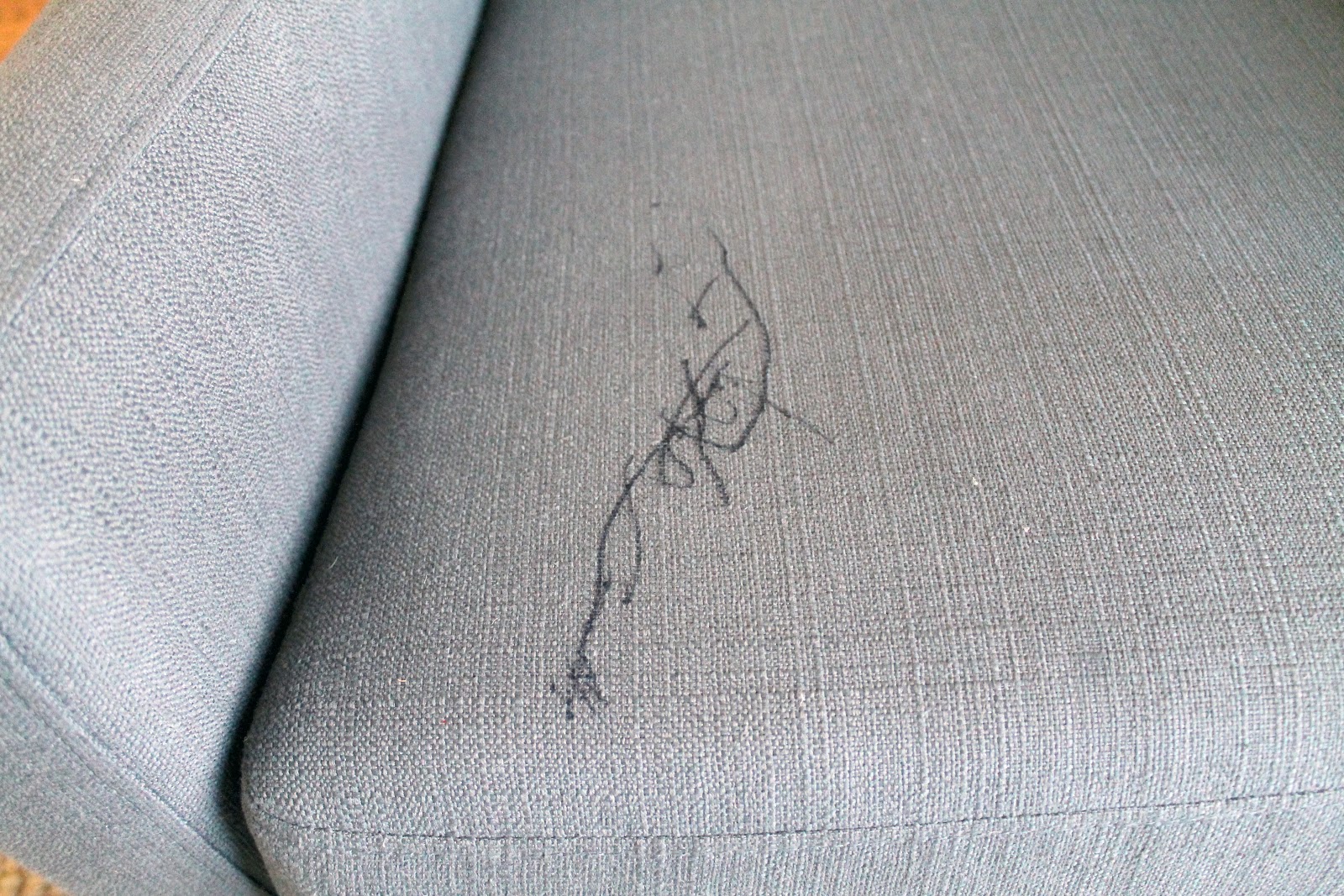 Removing Sharpie from Upholstered Furniture Chris Loves Julia