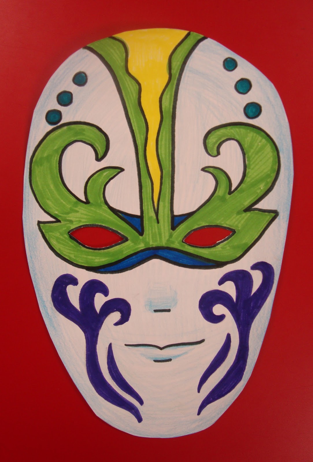 Art. Paper. Scissors. Glue! Who's Behind That Mask?