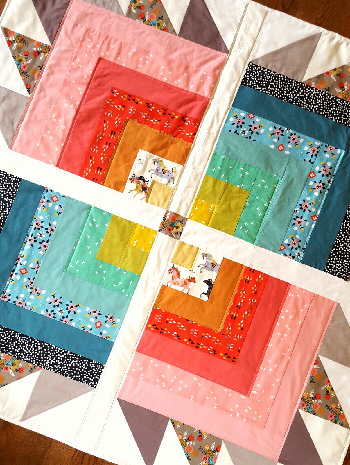 Fabric Mutt Big Bear Cabin Quilt