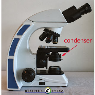 Microscope substage condenser