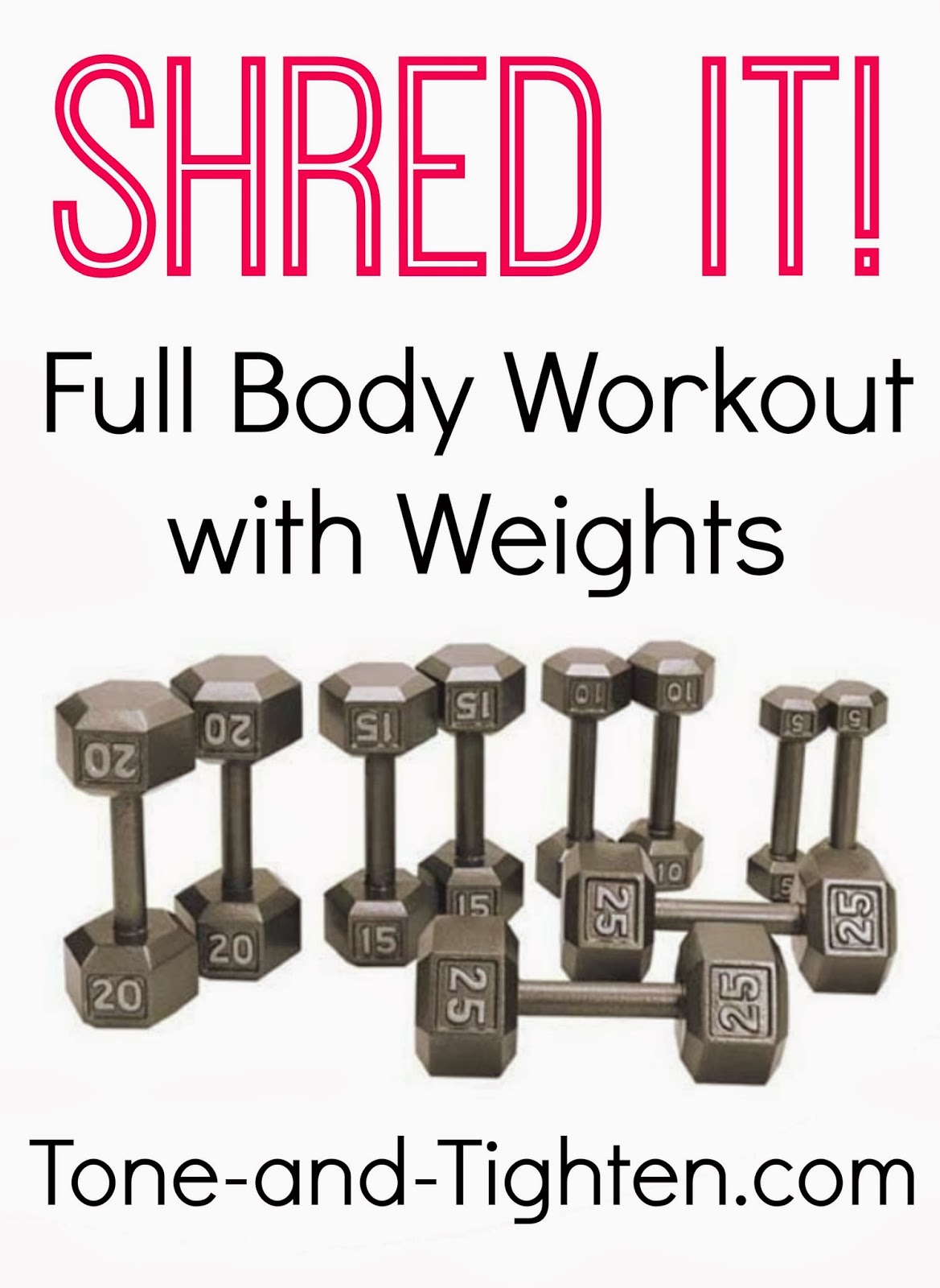 Full body video workout with weights Tone and Tighten