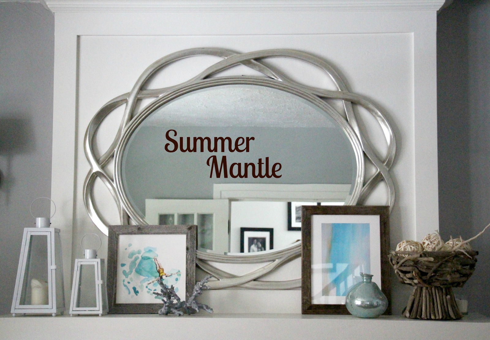 Keep it Beautiful Designs: Decorating the Summer Mantle