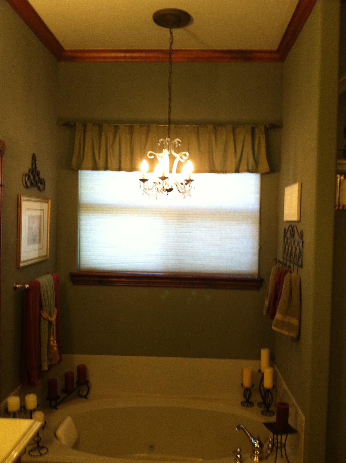 Dixie of all Trades Hang a chandelier in your master bath